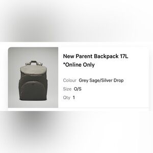 lululemon athletica new parent backpack